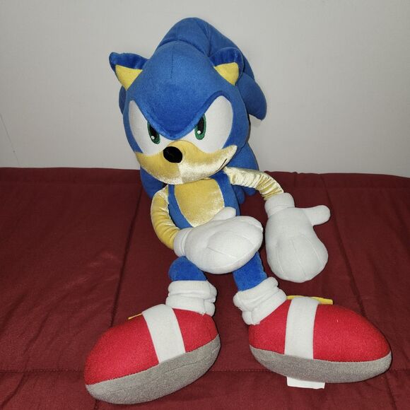 Other - Sonic The Hedgehog Plush 24" SEGA Large Stuffed Toy Blue Doll Collector